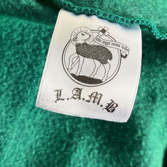 🚨SOLD🚨 L.A.M.B. Love Angel Music Baby Gwen Stefani Green Hoodie Zip Up 2008 - Picture 4 of 4